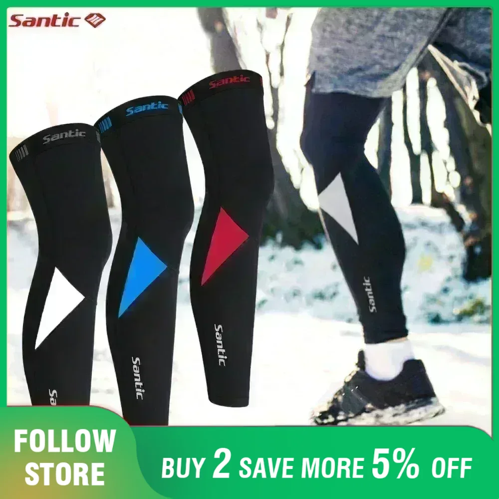 Mountain Biking Protective Gear - Велосипедные гетры Santic, теплые флисовые ветрозащитные