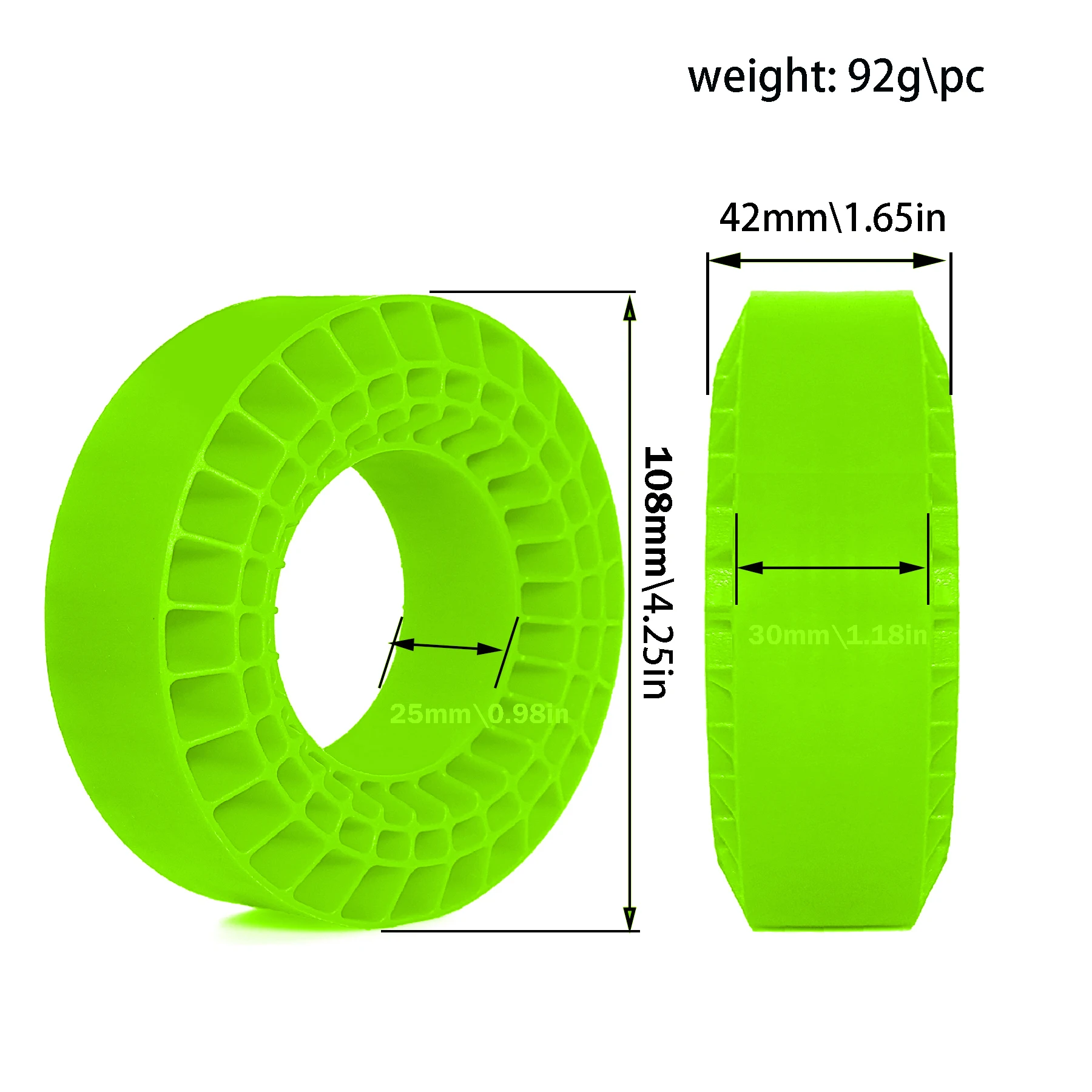 4 шт. 1,9-дюймовые гусеничные  – обзор и цена Tire Insert Foam
