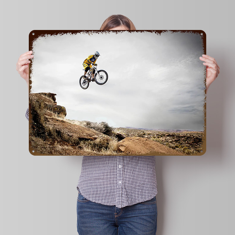Металлический 3D-постер с горн – обзор и цена Mountain Biking Europe