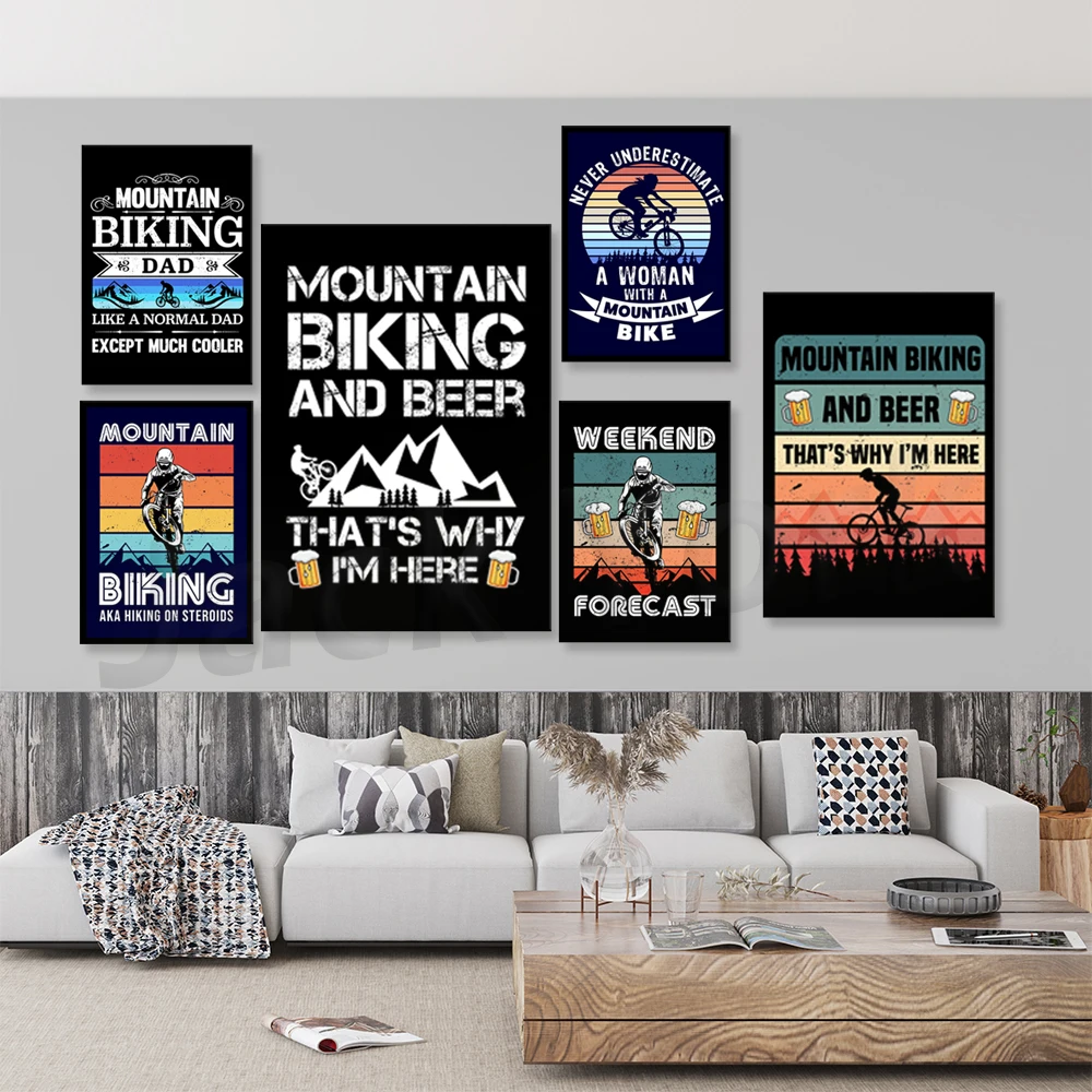 Go Mountain Bike Print Холст К – обзор и цена Picture Of Mountain Biking