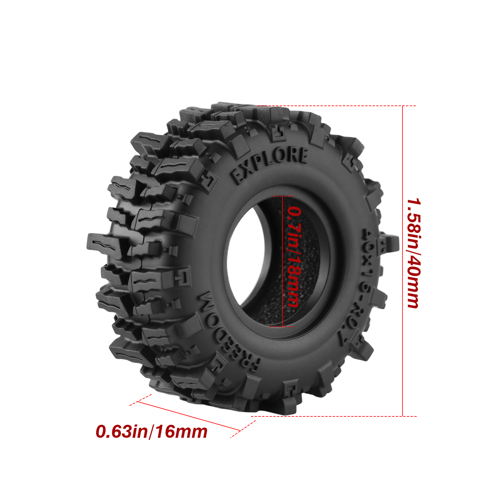 Шины DashRC 0.7'' для радиоупр – обзор и цена Tire Insert Foam